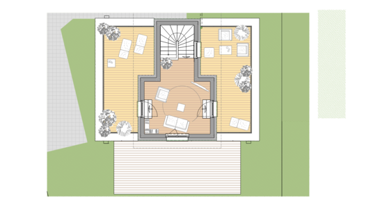 Studio im Dachgeschoss Haus 3 und Haus 4