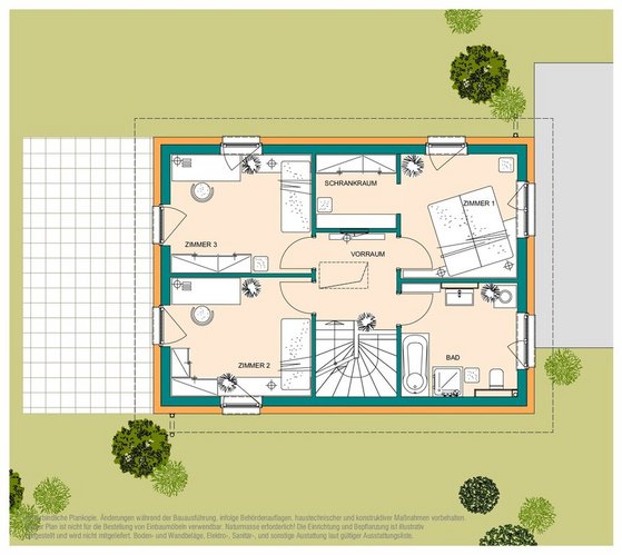 Obergeschoss Haus 1 Neuaigen