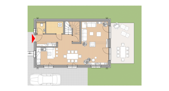 Erdgeschoss Haus 1 und Haus 2