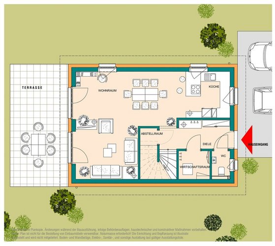 Erdgeschoss Haus 1 Neuaigen